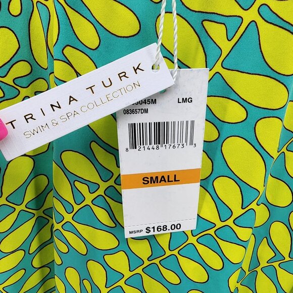 Trina Turk Womens Small Trellis Swim spa Pants Nylon Spandex MSRP $168 NEW - Picture 3 of 6